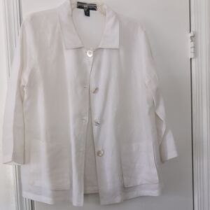 White Button-Up Jacket